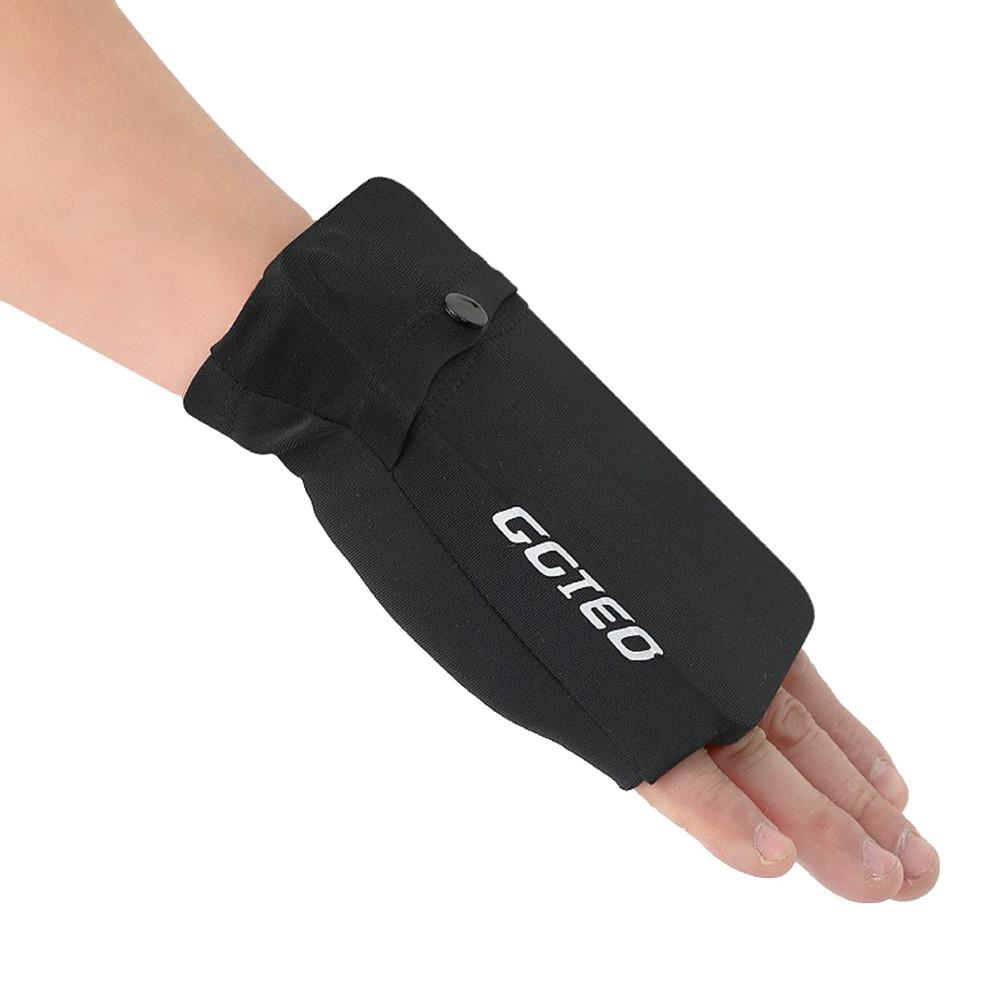 Phone Protection Sports Phone Bag Black Grey Wrist Storage Bag Wrist Phone Bag Running Sports Right-Black-S
