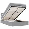 VidaXL Ottoman Bed with Mattress Light Grey 120x200 Cm Fabric 3311532