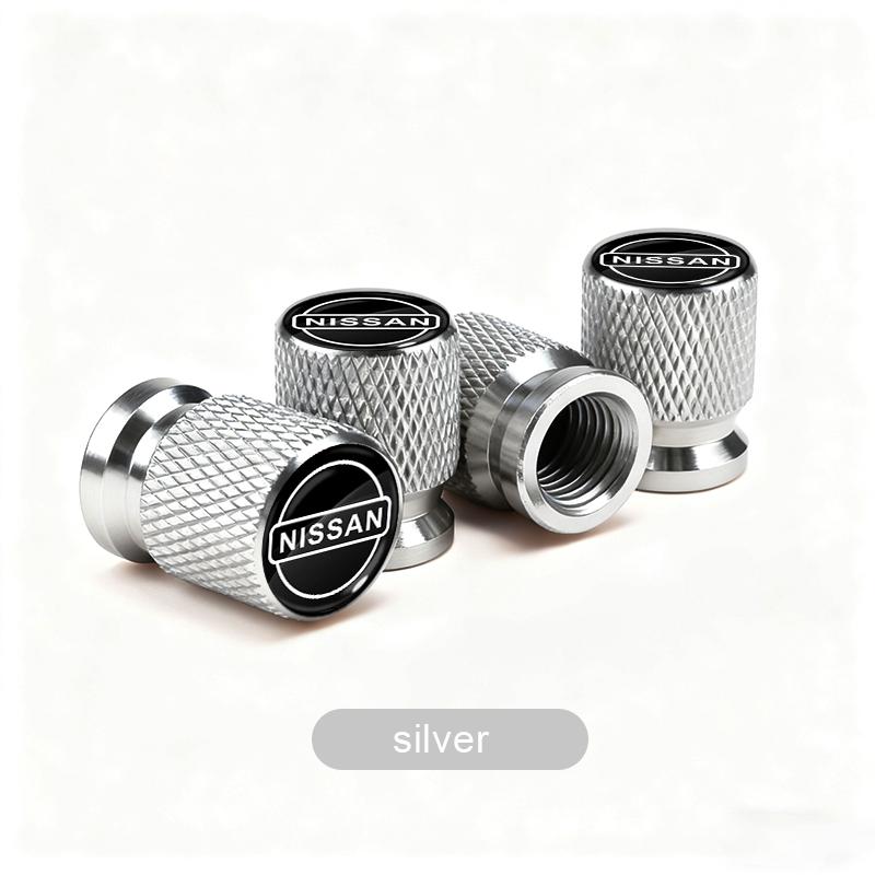 ABP3 Car Wheel Tire Valve Caps Air Stem Covers Accessories For Nissan Qashqai X J10 J11 Trail Tiida Teana Skyline Juke X-trail Almera