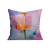 Abstract Tulip Oil Painting Cushions Pillowcase Printed Polyester 45X45Cm Throw Pillow Cover Decorative Sofa Cushion Pillowslip