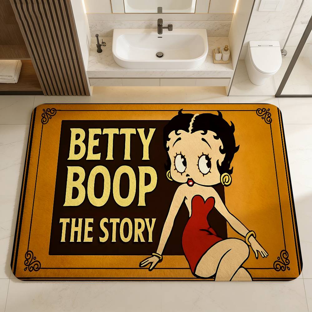 B-Betty Girl B-Boop Door Mat Washable Non-Slip Living Room Sofa Chairs Area Mat Kitchen Doormat Area Rug