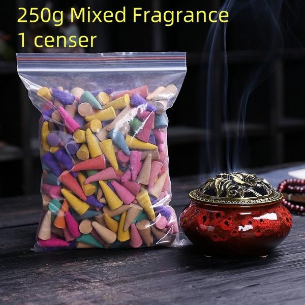 1Set of home mixed aromatherapy tower sandalwood fungus floral grain, pagoda aromatherapy, cone aromatherapy home hygiene