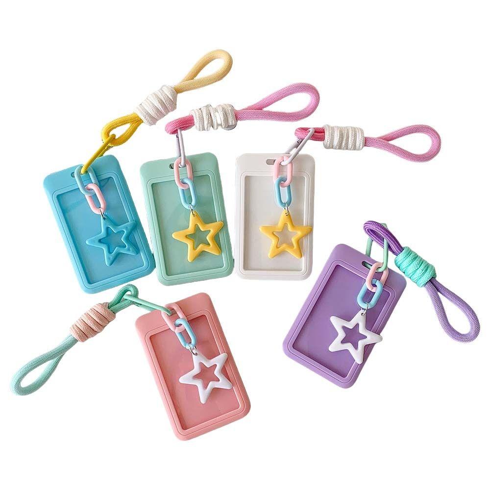 Plastics Color Bus Card Cover ID Card Protective Korean Photocard Holder School Office Supplies