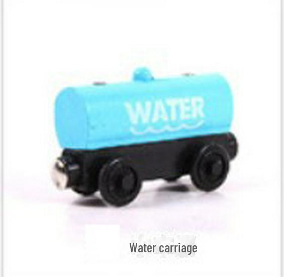 Children's Wooden Toy Train Head Cake Decoration - YB02