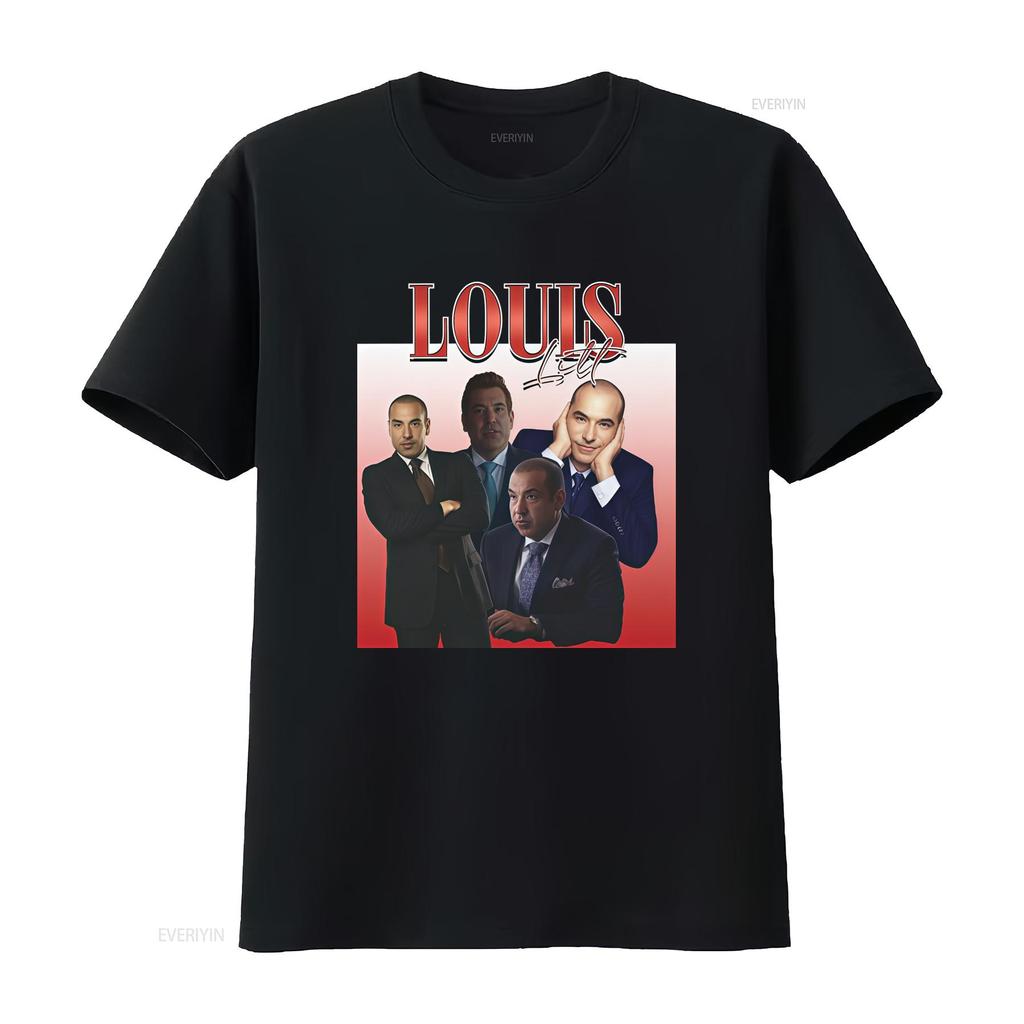 SUITS Louis Litt Homage T Shirt Stylish Design for Fans Vintage Washed Unisex Fashion Casual Streetwear Top For Everyday Wear