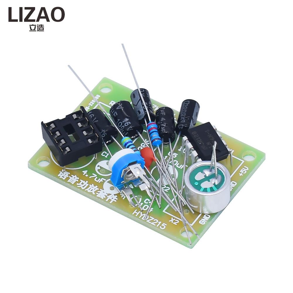 LIZAO LM186 Audioverstärker DIY-Kit Elektronische Lötübungsplatine Studenten-Lehr-Montage-Trainingsmodul