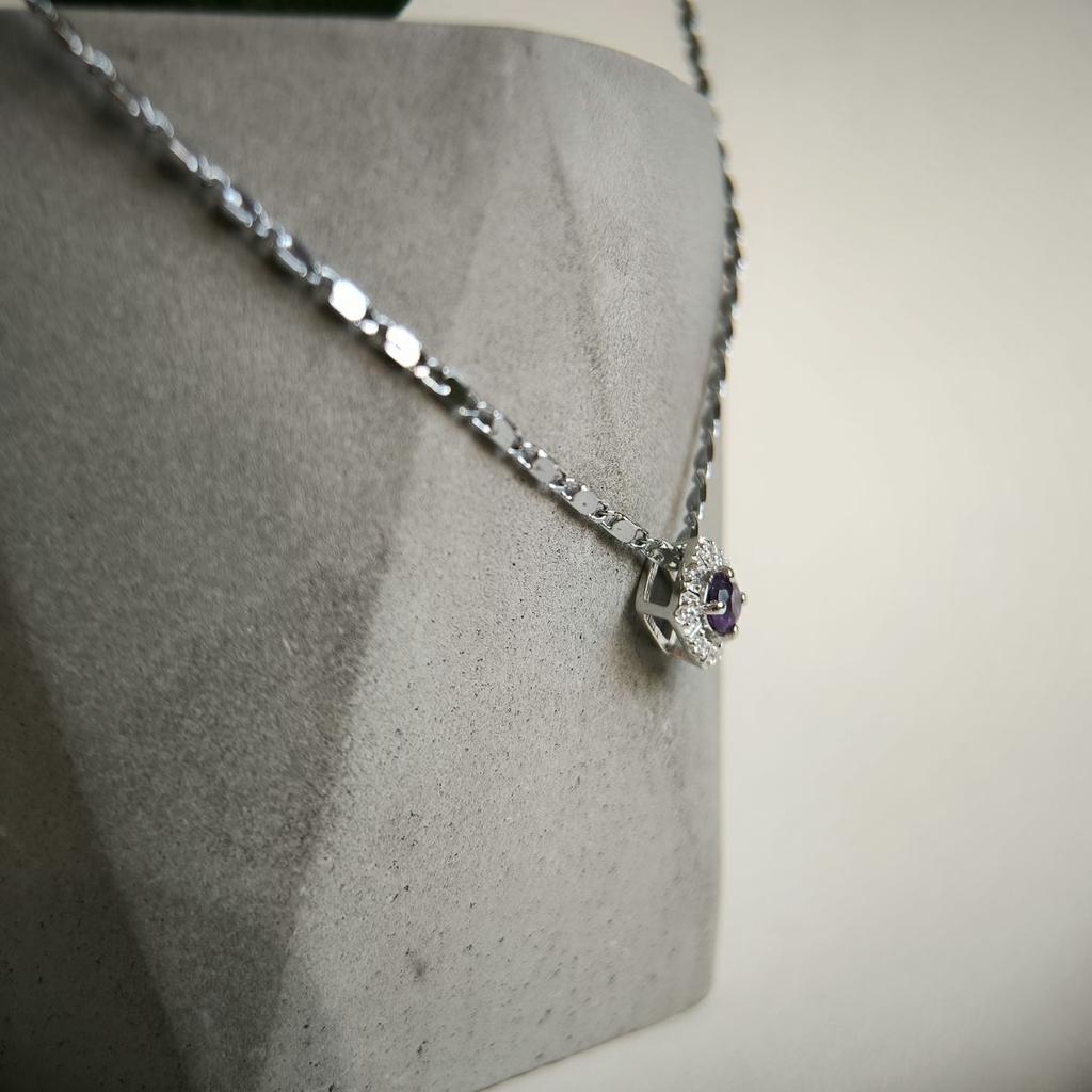 Серебряная подвеска с аметистом 0.362ct (2189183)