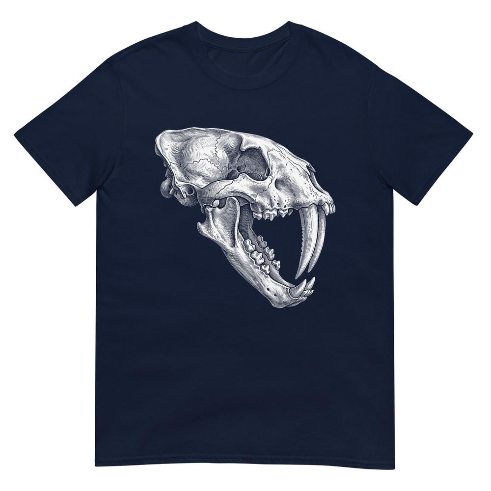 Smilodon Skull Saber Toothed Cat Ice Age Fossil Tshirt S