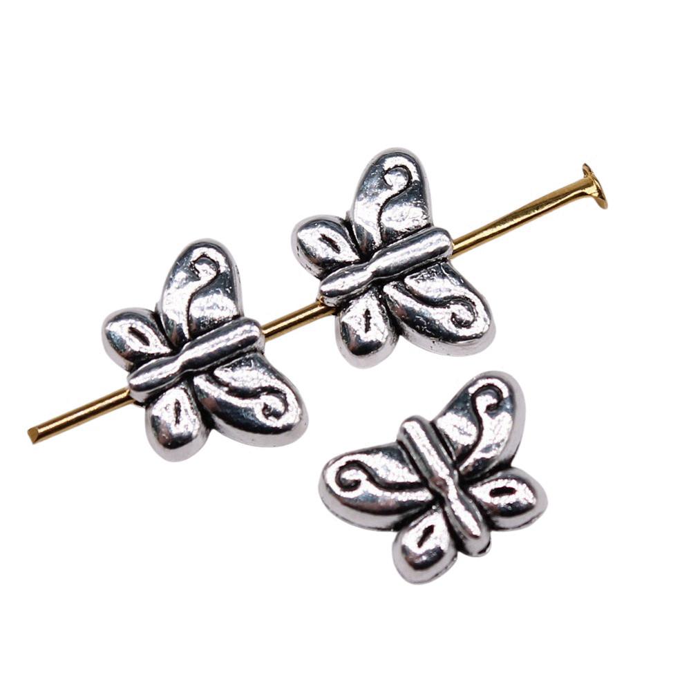 Angel Wing Beads Spacer Small Hole Butterfly Charms For Spiritual Jewelry
