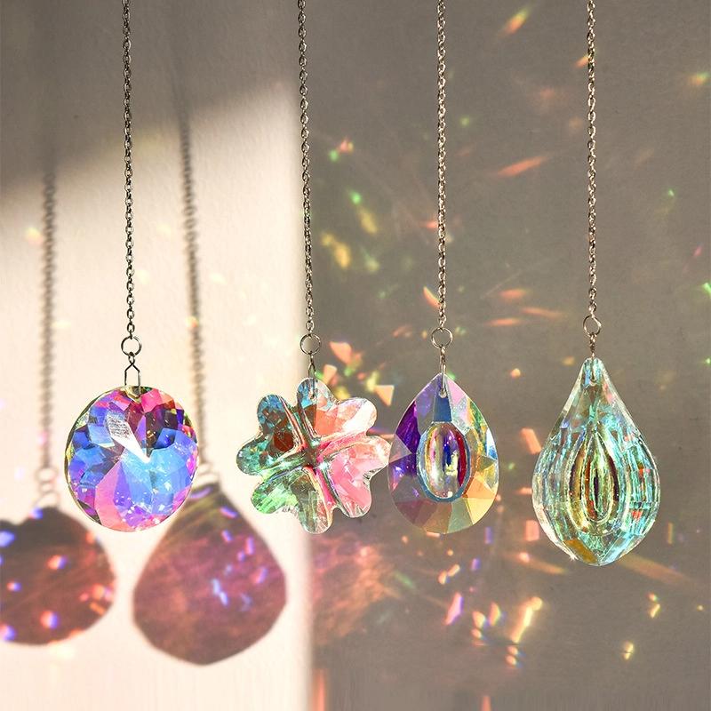 1/4Pcs  Sun Catchers For Window Hanging Light Catcher Rainbow Maker For Home Light Chandelier Prism Home Decor