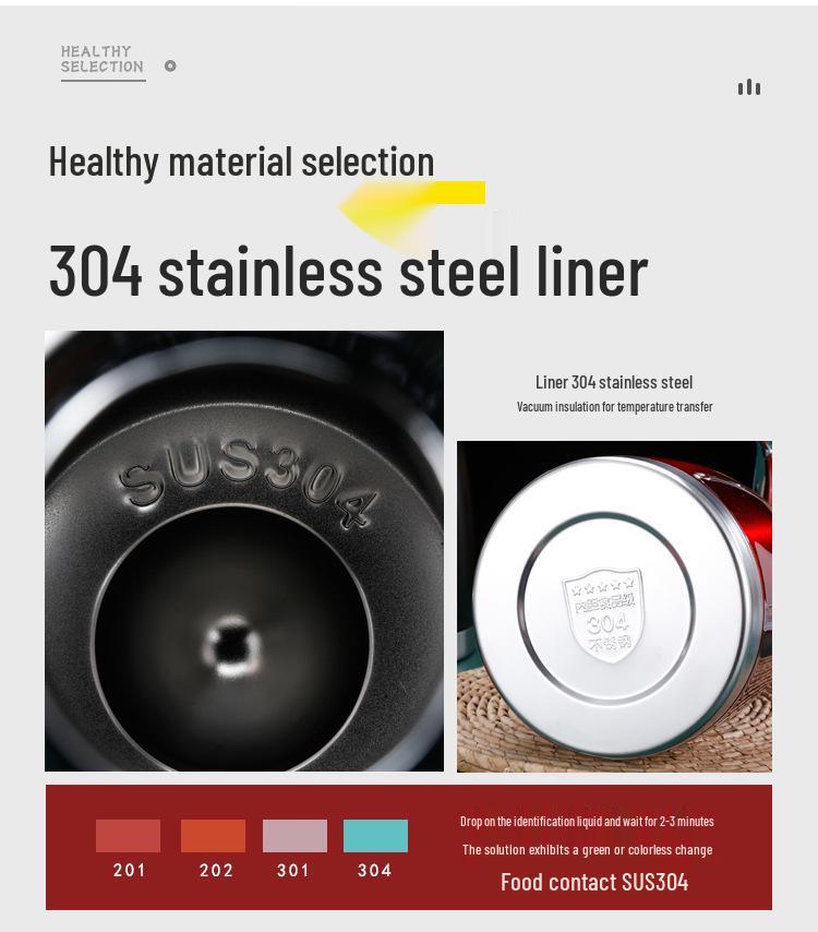 European Style 2L Vacuum Insulated Stainless Steel Thermos Coffee Pot
