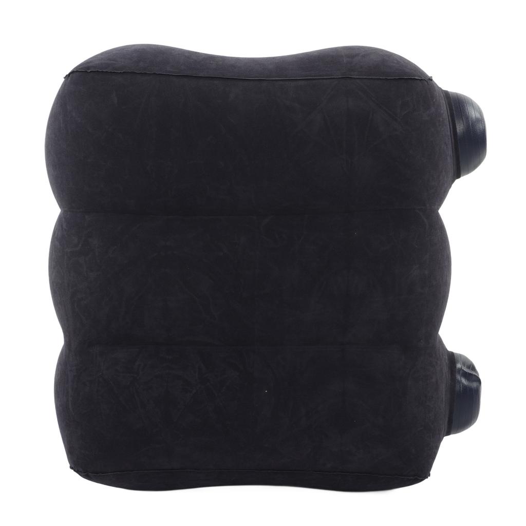 Inflatable Foot Rest Promote Blood Circulation Relieve Fatigue PVC Flocking Inflatable Footrest Cushion for Travel