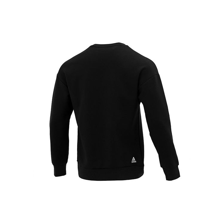 Adidas Crew Graphic Sweatshirt Men Sweatshirt Black HE7464
