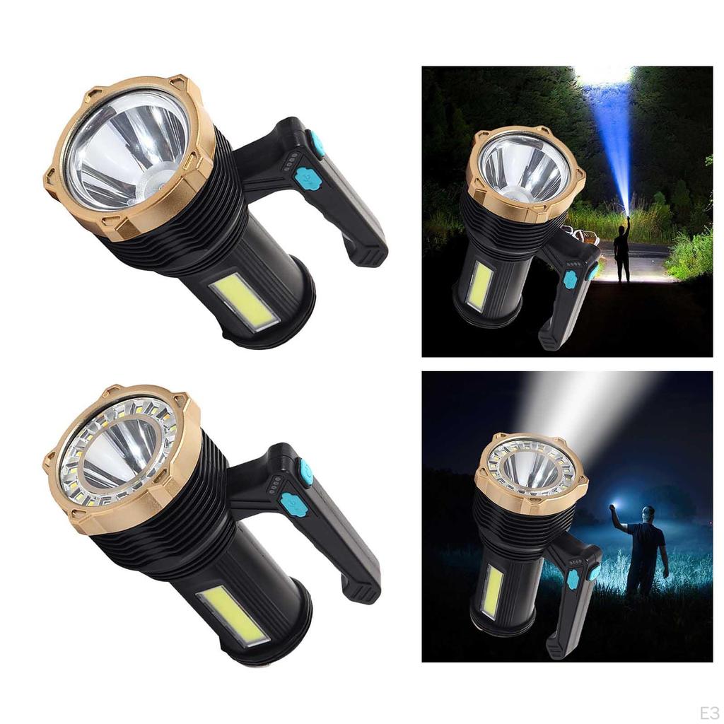Portable Flashlight Long Range Searchlight Handle for Roadside