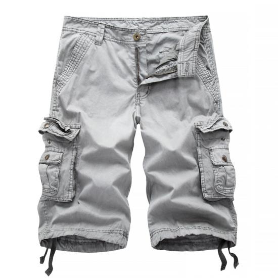 

Мужские летние однотонные рабочие шорты большого размера Five Points Multi Pocket Loose Casual Shorts 30