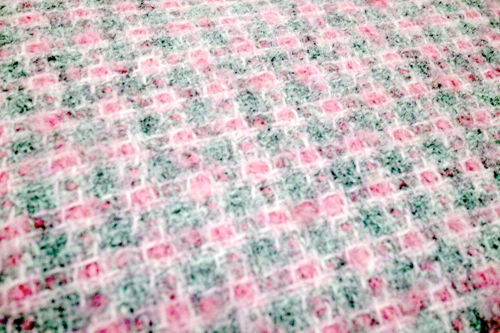 Marushin Large W20 X H16 X Boucle Wool Made by 0405006600 Pouch, Pink, D4cm, Fabric, MOON, UK,