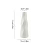 (Weiß) Einfacher Vasen-Dekor Wohnzimmer Blumenarrangement Vase Esstisch Luxuriöser Stil Vase, 2 Stück