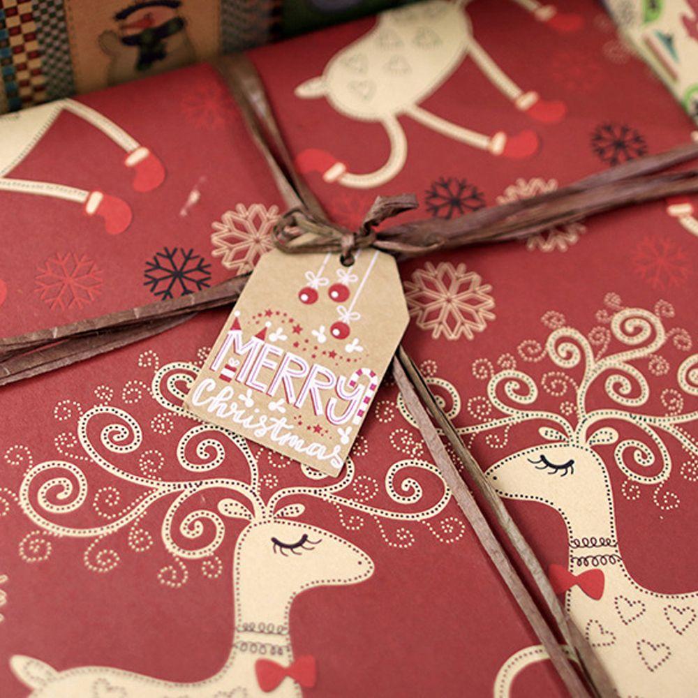 Paper Wrapping Supplies Xmas Decoration Hang Tags Christmas Tag Christmas Labels Gift Wrapping