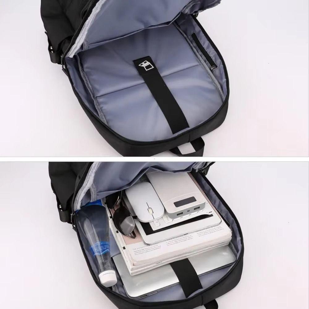 Waterproof Laptop Rucksack with USB Port Student Schoolbag Fashion Men Travel Backpack  Teens