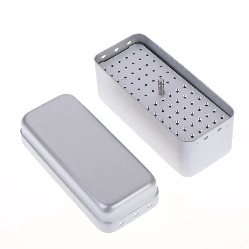 Sterilizzatore Autoclave in Alluminio a 72 Fori Porta-Fresa Dentale Scatola Organizer di Grande Capacità per Studio Odontoiatrico