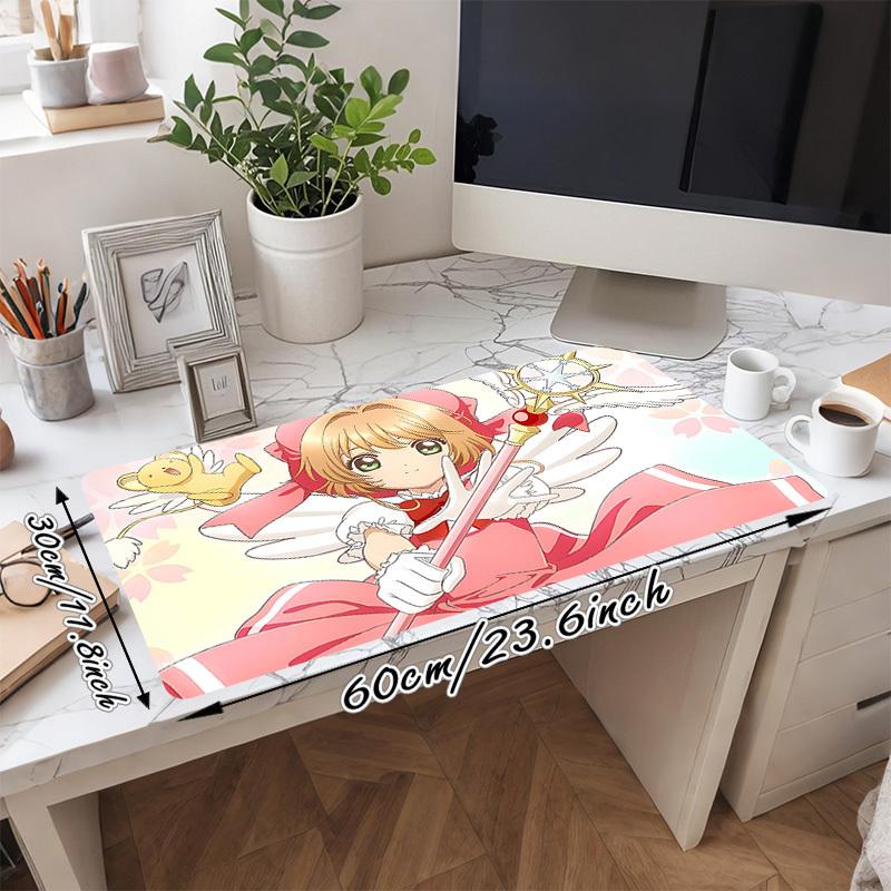 1PC Cardcaptor Sakura Magic Wand Large Durable Mouse Pad Suitable for Office Desks, Gaming Desktops.Ideal for Office, Home, Gaming Rooms-P31