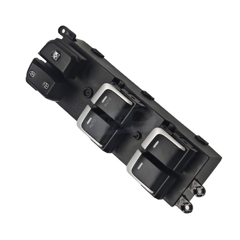 For Kia Soul 2014 2015 2016 2017 2018  2Auto Front Left Master Power Window Control Switch with Electroplating 93570-B2130CA