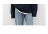 Unisex Navy Blue Jacket-Style Knit Cardigan - Japanese Niche, Autumn/Winter, Loose Fit, Round Neck Sweater Coat