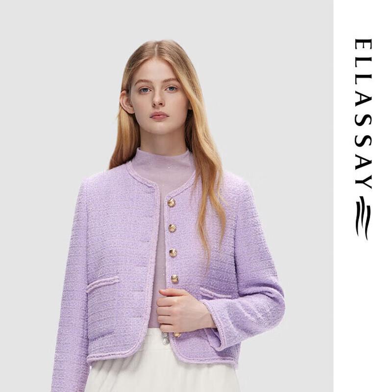 

ELLASSAY Elegant Bouclé Short Jacket L