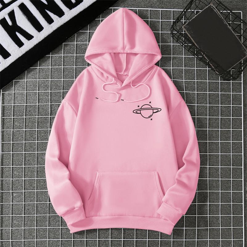 Winter New Women's Hoodie High Street Unisex style Double Pockets Sweatshirts Outerwear Plus-Size Women's Clothing