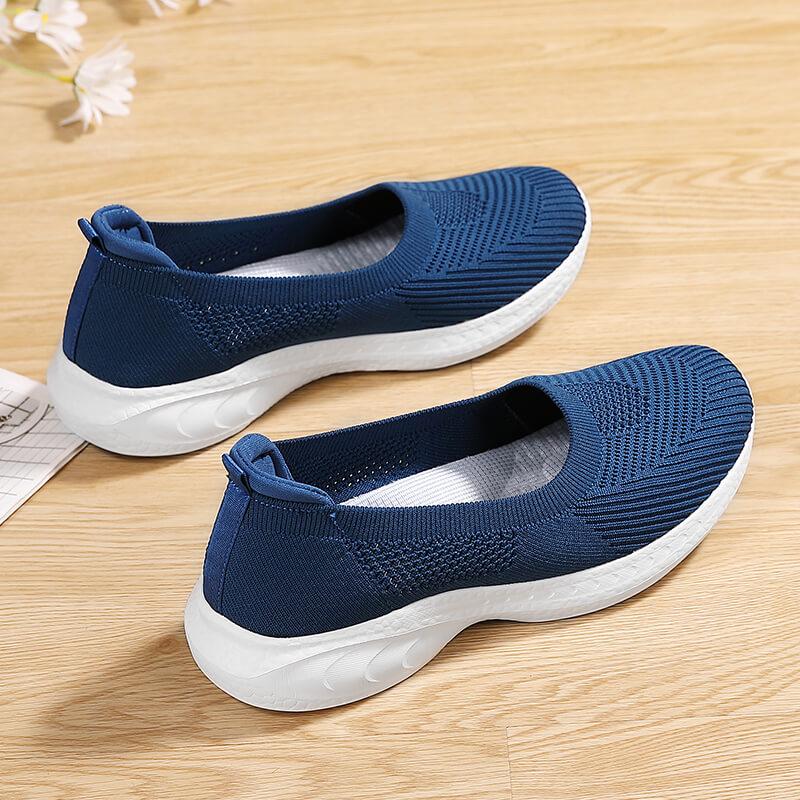 Women’s Sandals Slip on Sneakers Casual Summer Black Socks Shoes Blue Lightweight Beach Shoes Large Size