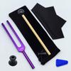 Gold 432HZ Aluminum Alloy Colored Tuning Fork with Triangle Shape.
