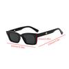 Kwadratowe Damskie Modne Gogle Plastikowa Oprawka Styl Uliczny Okulary Ochronne