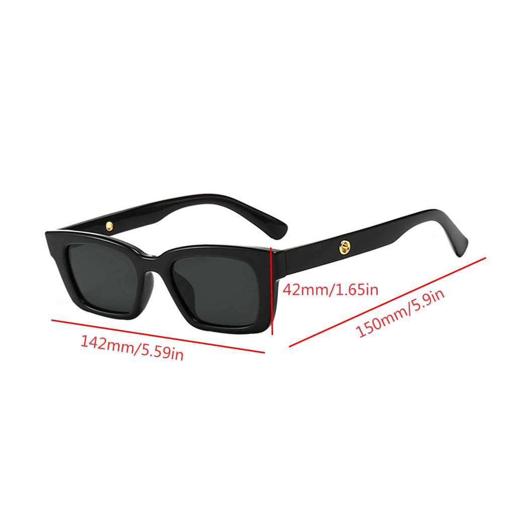 Kwadratowe Damskie Modne Gogle Plastikowa Oprawka Styl Uliczny Okulary Ochronne
