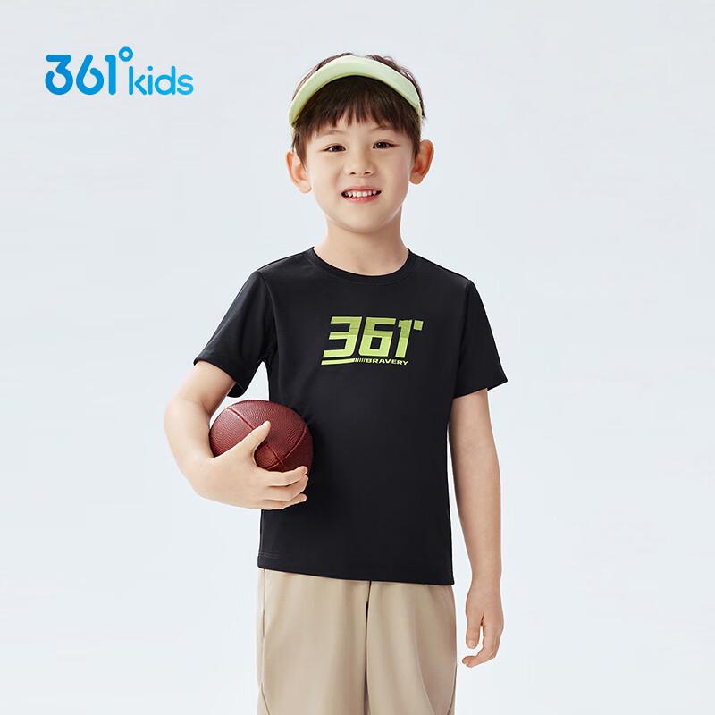 361 Degrees Boys Quick-Dry Breathable Logo Sports T-Shirt