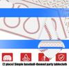 2er-Pack Sport-Dekor-Tischdecken mit Baseball-Akzent, hell für Geburtstagsfeiern und Veranstaltungen für Erwachsene HX6C