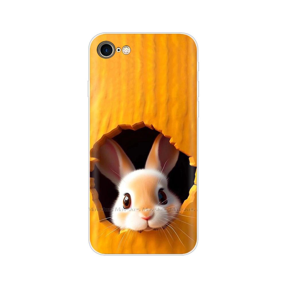 For iPhone SE 2020 Case Fashion Cartoon Soft TPU Back Cover For iPhone SE Clear Silicone Casing Protective Cases For iPhoneSE