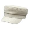 Simple, Light And Breathable Solid Color Linen Flat-Top Hat For Women'S Summer Casual Versatile Men'S And Women'S British High-Quality Sun Hat