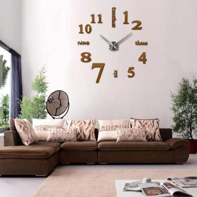 3D Wall Clock Mirror Wall Stickers Creative DIY Wall Clocks Modern Design Mute Quartz Needle Watch Reloj De Pared Home Decor