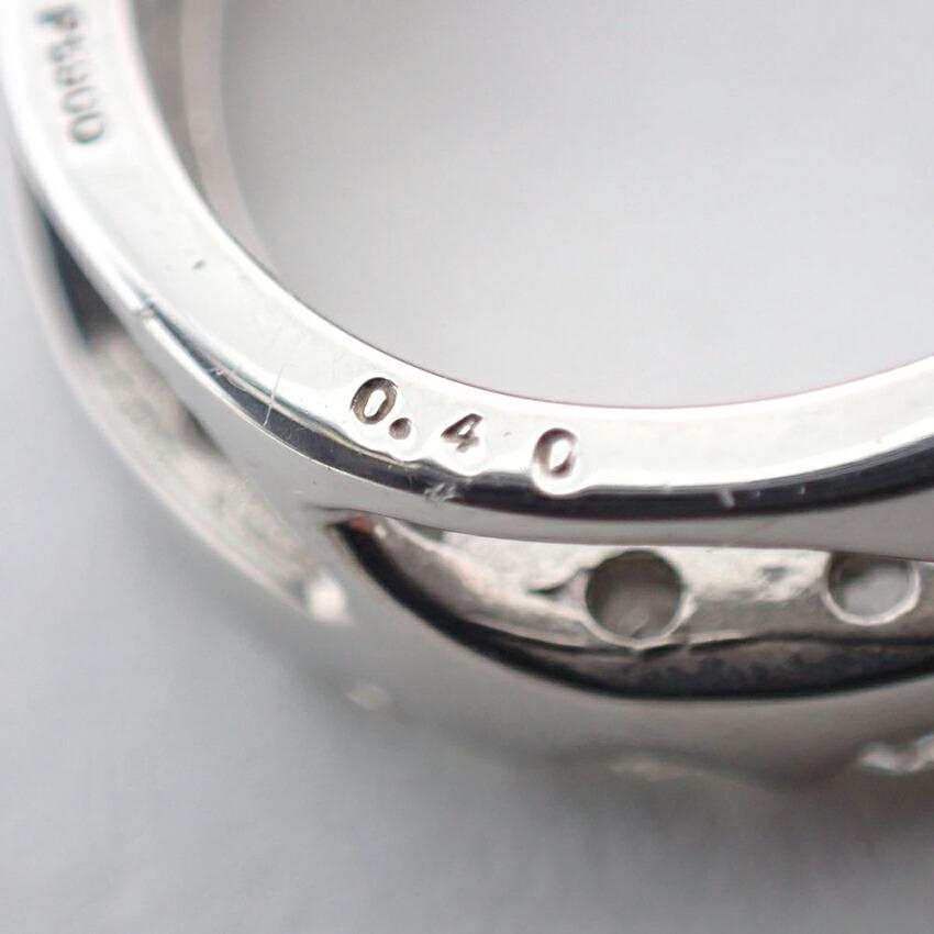 [Brukt] Pt900 Diamant Hestesko Anheng Topp / j59-6