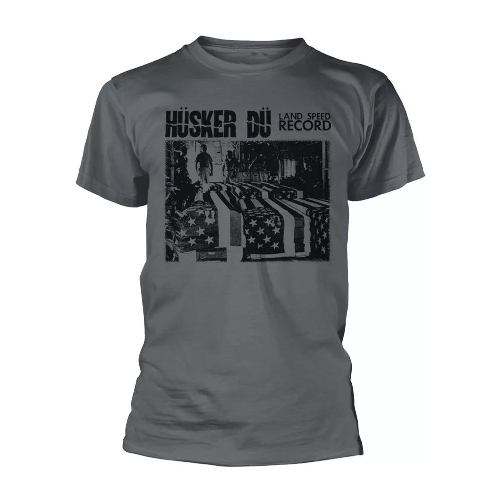 

Husker Du Land Speed Record Charcoal T shirt - NEW 3XL