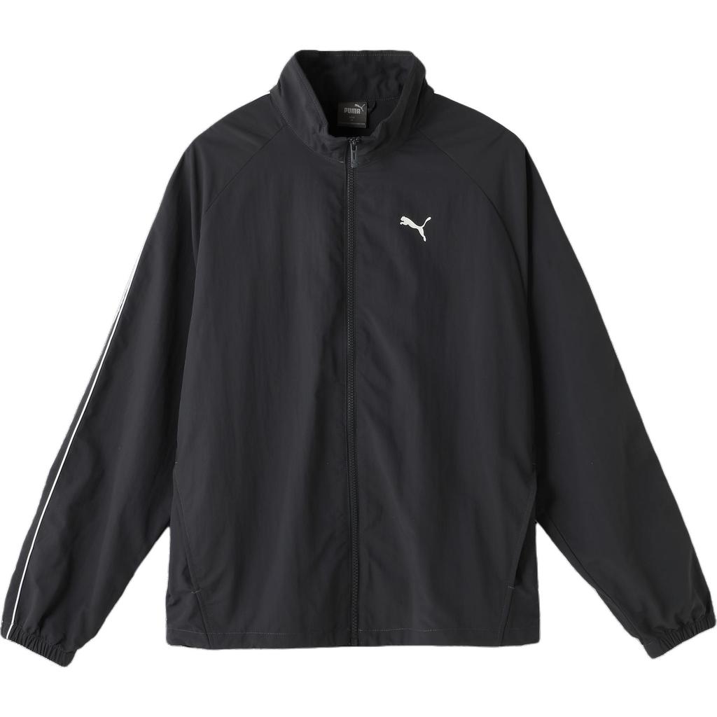 Puma Giacca Sportiva Casual Retro con Zip Intera e Collo Alto Larga da Uomo Grigio Scuro 686087-69