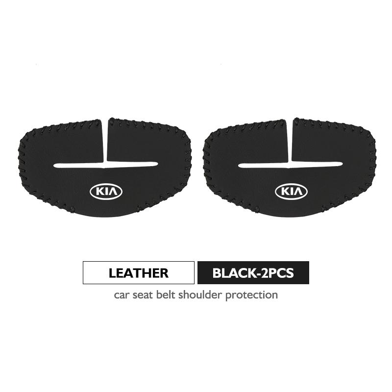 AVJ2 2pcs Car Seat Belt Buckle Protector Sleeve Anti Scratch Cover For KIA Cerato Proceed Venga Stonic Picanto Sorento Stinger
