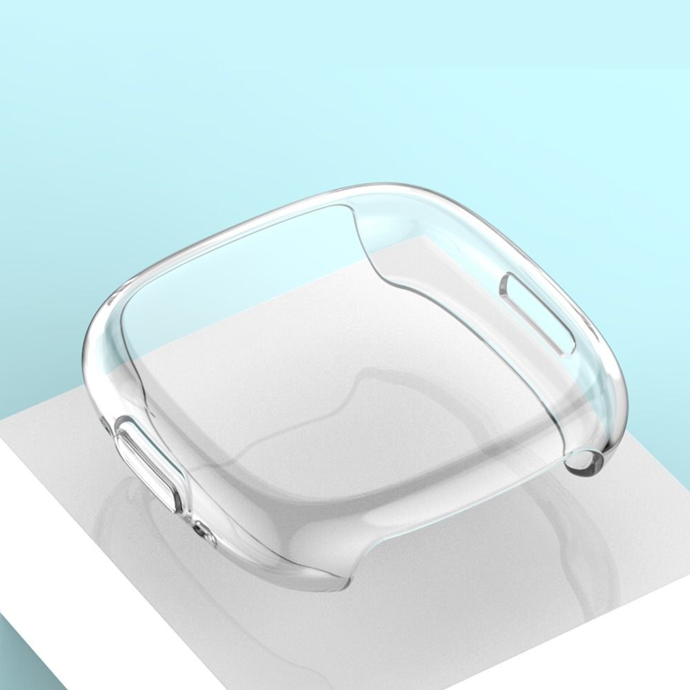 Soft Bumper Full Protective Cover Screen Protector Case TPU Plated For Fitbit Versa 4/Sense 2