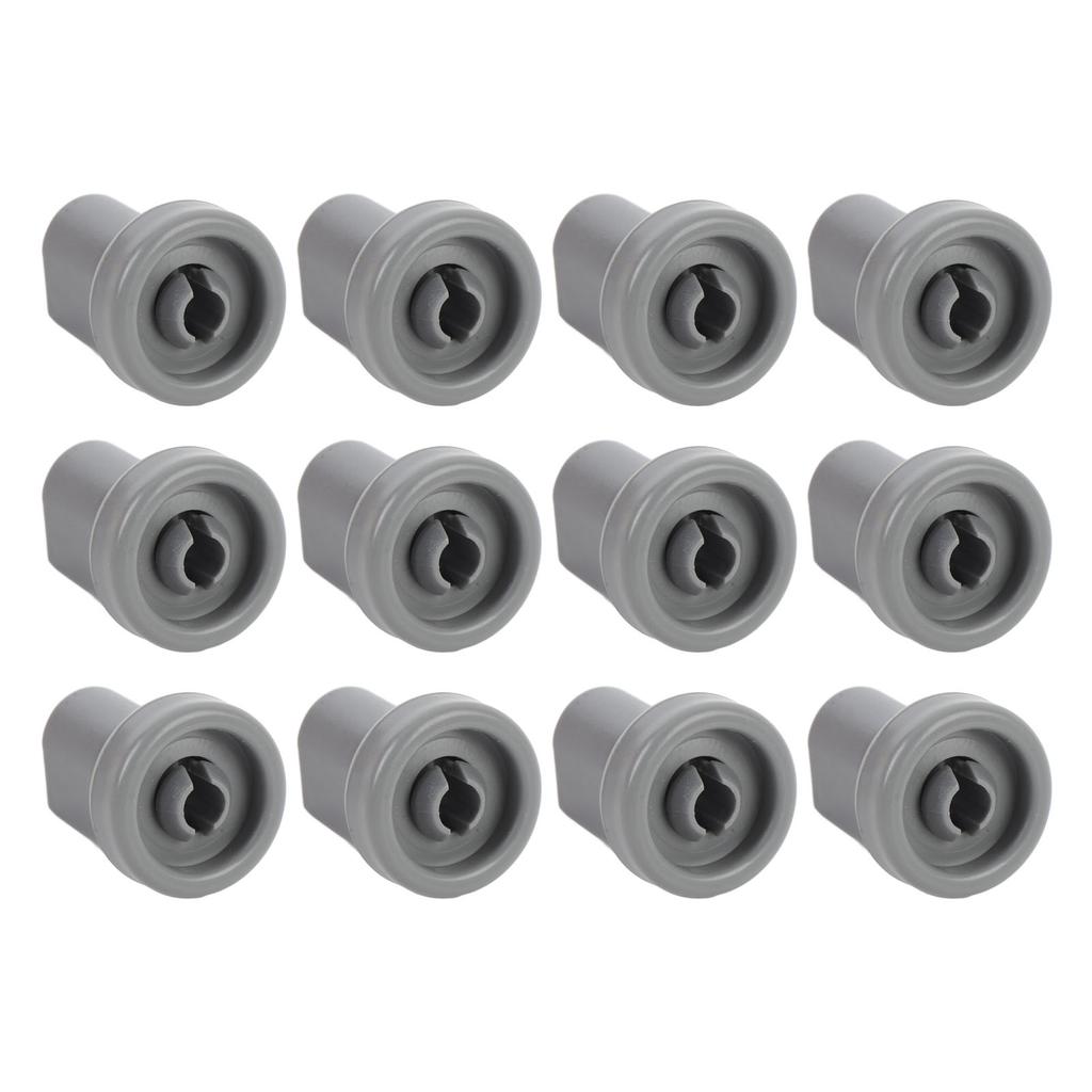 12PCS Dishwasher Wheels Lower Dishrack Roller Kit High Strength Sturdy PP Flexible Dishwasher
