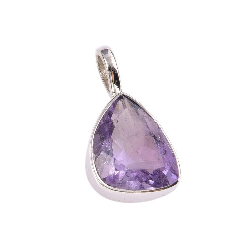 Natural Pink Amethyst Gemstone 925 Solid Sterling Silver Jewelry Pendant 1" U5g53