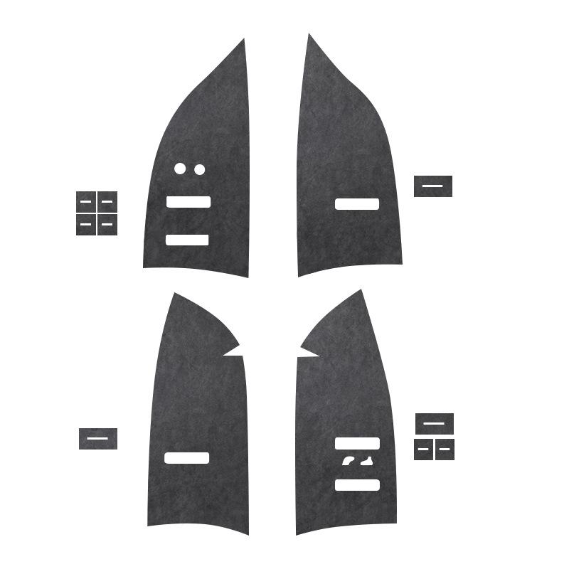 Zeekr 7X Alcantara Suede Window Lift Panel Ultra-Thin Sticker for Interior Button Decoration