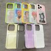 Candy Transparent Soft Silicone+PC Card Slot Case For iPhone 17 Air 16E 15 14 13 12 11 Pro Max Luxury Jelly Wallet Bumper Cover