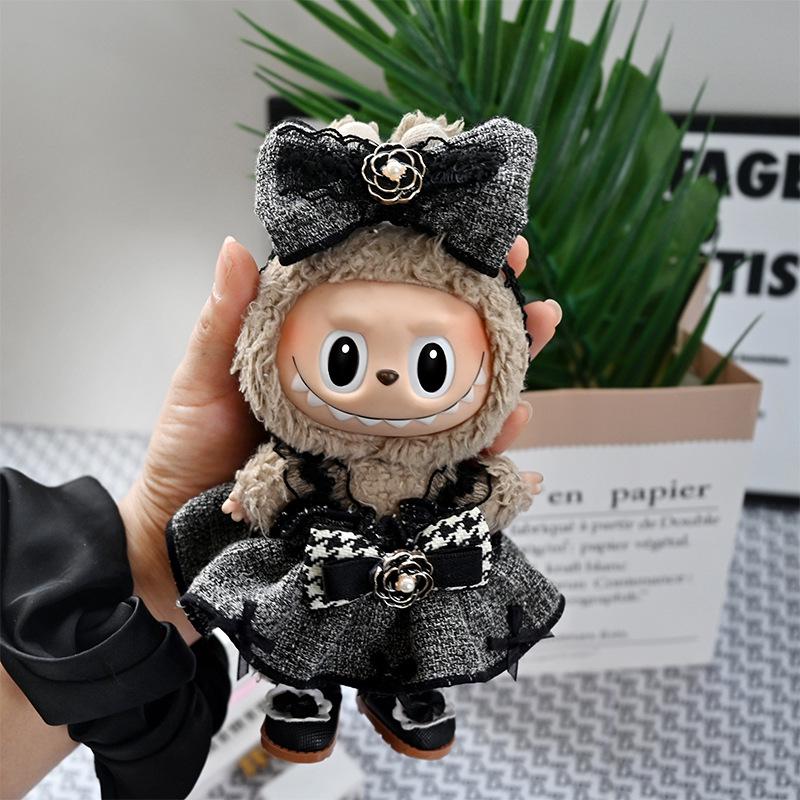 Labubu 17CM Doll Clothes Set: High-Quality Decorative Blind Box Pendant Outfit