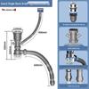 Kit de Tubo de Drenagem para Pia de Cozinha Anti-Odor de Aço Inoxidável 304