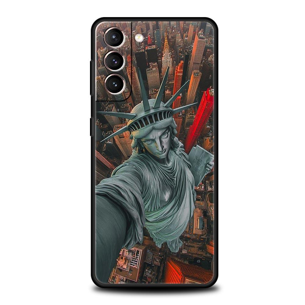 Fashion Ancient Greek Statues Phone Case Cover for Samsung Galaxy S26 S25 S24 S23 S22 S20 S21 FE Ultra S25 Edge Plus 5G Soft TPU